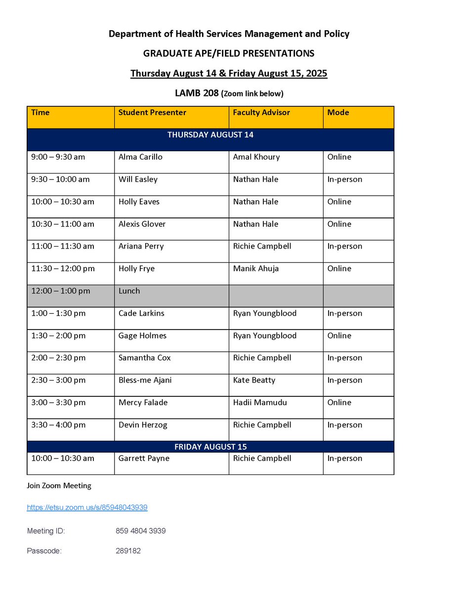 ETSU Public Health (@etsucph) on Twitter photo 