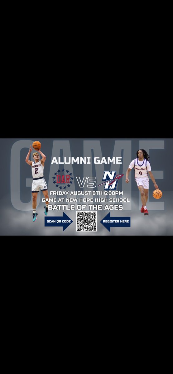 Tonight is the night! Please come out and support our basketball program. $10 admission 8 and under get in free. 30 and over game starts at 6, under 30 at 7 and mixture at 8