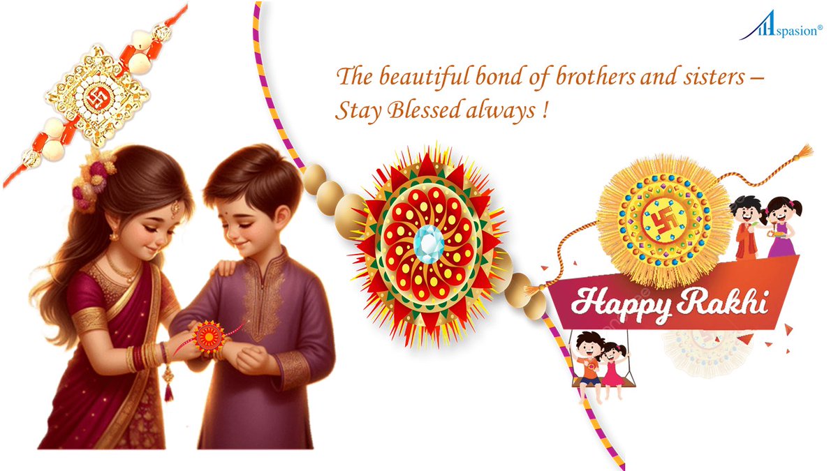 Aspasion's tweet photo. Happy #rakshabandhan to every brother -sister! https://t.co/R55DO5YiyH