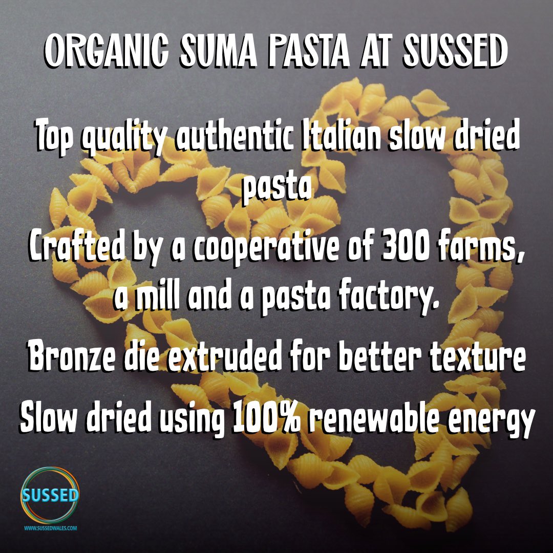 Organic Suma pasta at SUSSED