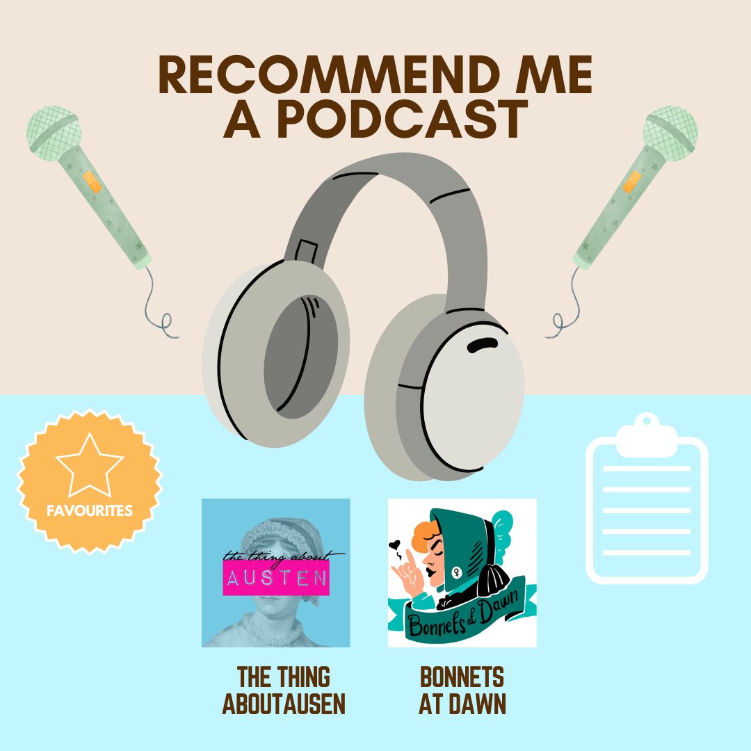 I need new podcasts! Bonus points if anyone manages to find one dedicated to Elizabeth Gaskell 👀
