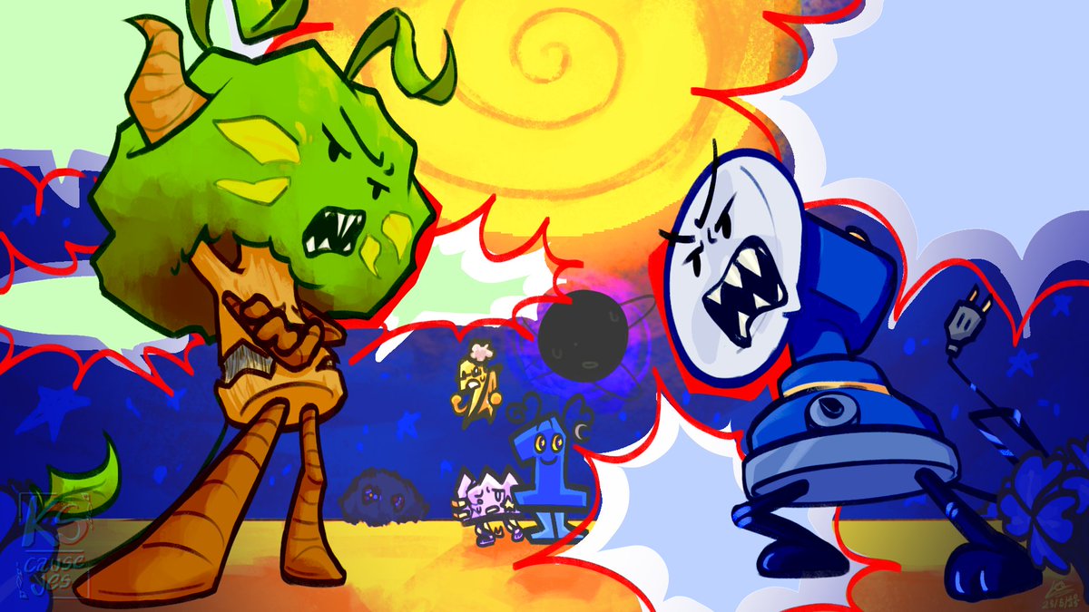 ks_causeyes's tweet photo. A challenge banner I did for an rp camp! I'm no longer in it sadly but alas I'm still much proud of it

Tree design's by @xystakenuser so go show em some love too :D
[No characters design in this are mine]
#bfdi #deathpact #treebfdi #fannybfdi https://t.co/TIE2FIi1Af