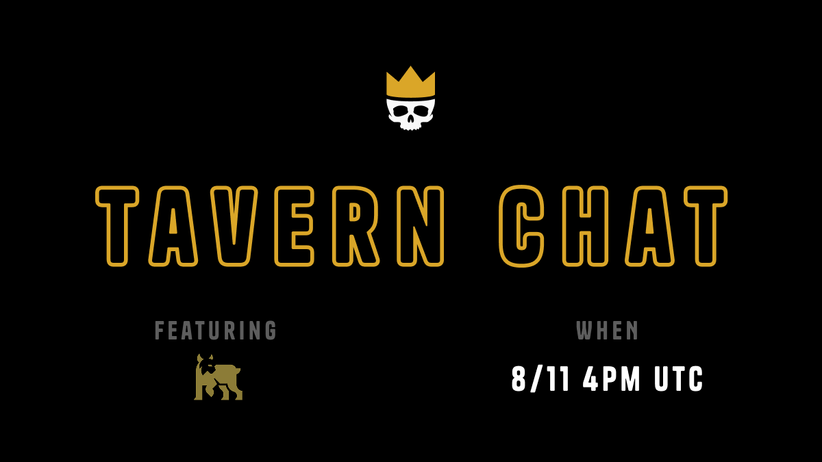 We are looking forward to hosting <a href="/LinceFinance/">Lince</a> in the Commonwealth for a Tavern Chat on 8/11.

💀👑
