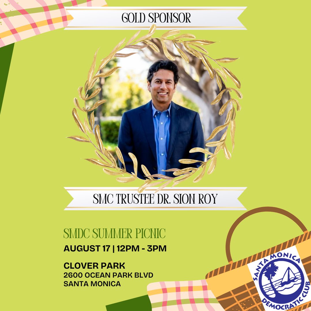 Dr. Sion Roy for State Senate (@sionroy) on Twitter photo Always proud to support the club I once helped lead- Santa Monica Democratic Club <a href="/SantaMonicaDems/">Santa Monica Democratic Club</a> Always proud to support the club I once helped lead- Santa Monica Democratic Club <a href="/SantaMonicaDems/">Santa Monica Democratic Club</a>