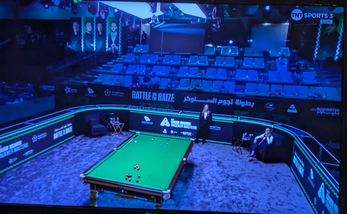 paul8290's tweet image. Ah yeah the good old 4th major 😂😂, I know people will try and say oh but it&apos;s early round, that&apos;s rubbish I don&apos;t care if it&apos;s round 1 and lower ranked players, if this was a home nations event there would be more than half a dozen people watching #SaudiArabiaMasters #Snooker