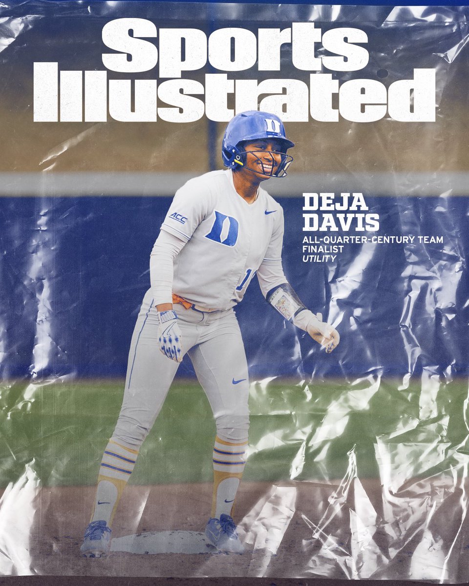 Duke Softball (@dukesoftball) on Twitter photo Among the elite.
<a href="/DukeCoachYoung/">Marissa Young</a> and Deja Davis were named finalists to the Sports Illustrated All-Quarter Century Team among Utility players 😈
VOTE 🗳️ goduke.us/4oiWyzQ Among the elite.
<a href="/DukeCoachYoung/">Marissa Young</a> and Deja Davis were named finalists to the Sports Illustrated All-Quarter Century Team among Utility players 😈
VOTE 🗳️ goduke.us/4oiWyzQ