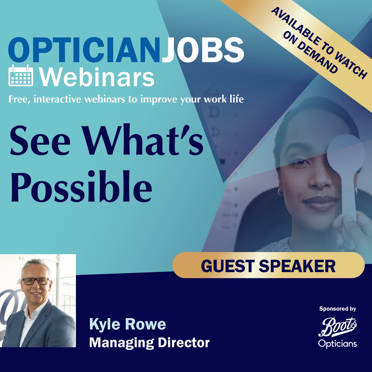 opticianonline's tweet image. &quot;It’s one large family… the culture is real&quot;

#BootsOpticians MD Kyle Rowe shares how community, recognition and care drive success.

Watch his full conversation with Editor-in-Chief Chris Bennett on demand.

📺👉ow.ly/EkPE50WC2bJ

#OpticianJobs #OptometryCareers