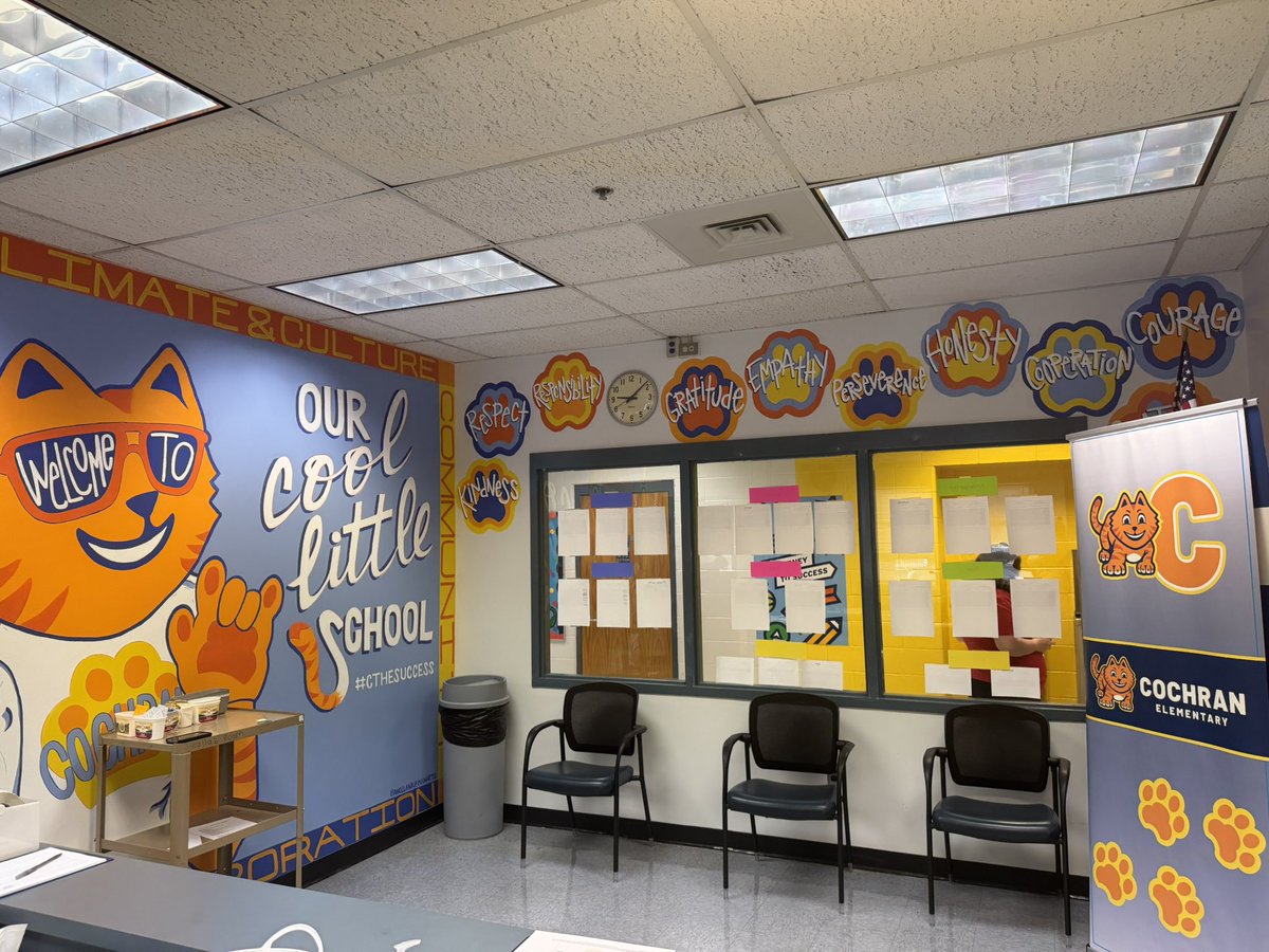 Littles, donuts, and good vibes! So excited to be supporting <a href="/CochranElem/">Cochran</a> today 🐾 this year is going to be a great one!! 🧡💙💛