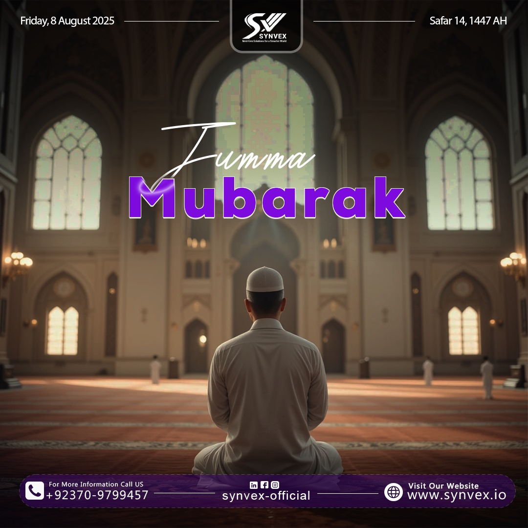 synvexofficial's tweet image. Blessed Friday to everyone. May this Jumma bring peace, blessings, and success in your life.

Synvex 
synvex.io

#JummaMubarak #FridayBlessings #Synvex #SynvexOfficial #DigitalSolutions #Technology #BusinessGrowth #Innovation #PakistanBusiness #ITServices