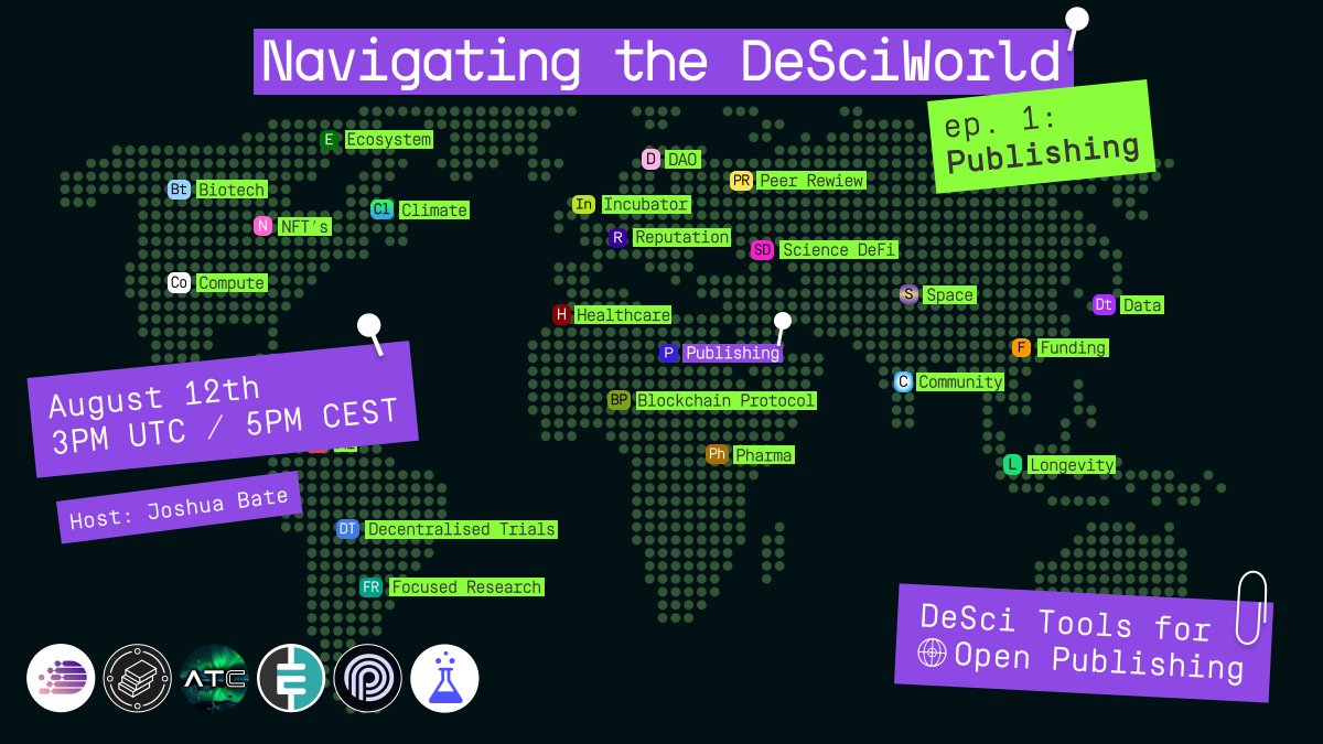 Navigating the DeSciWorld starts here 🗺️

Join our new Spaces Series with “Publishing” projects listed on our dashboard, exploring their role in making research more accessible and verifiable.

See you next Tuesday!

<a href="/desciers/">deScier</a>
<a href="/astrochainltd/">Kardashev Network State</a>
<a href="/eticaprotocol/">Etica</a>
<a href="/DeSci_NG/">DeSci NG</a>
<a href="/preprints_io/">Preprints</a>