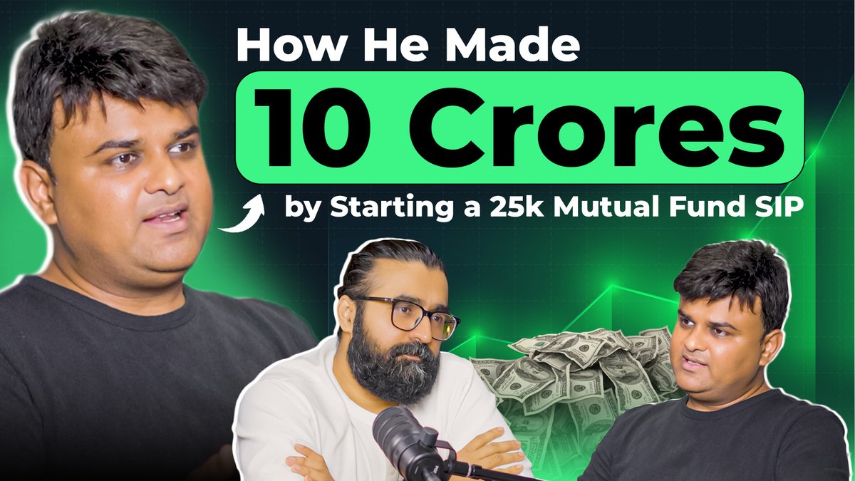🚀 From ₹25K SIP to ₹10 Crore 🚀

No trading.
No chasing hot stocks.
No sleepless nights.
Vishesh Gandhi built ₹10 Cr with just Mutual Funds &amp; SIP discipline.

Watch Here : youtu.be/ch96iqz4wj8

#MutualFunds #SIP #WealthCreation #ThisOrThatPodcast