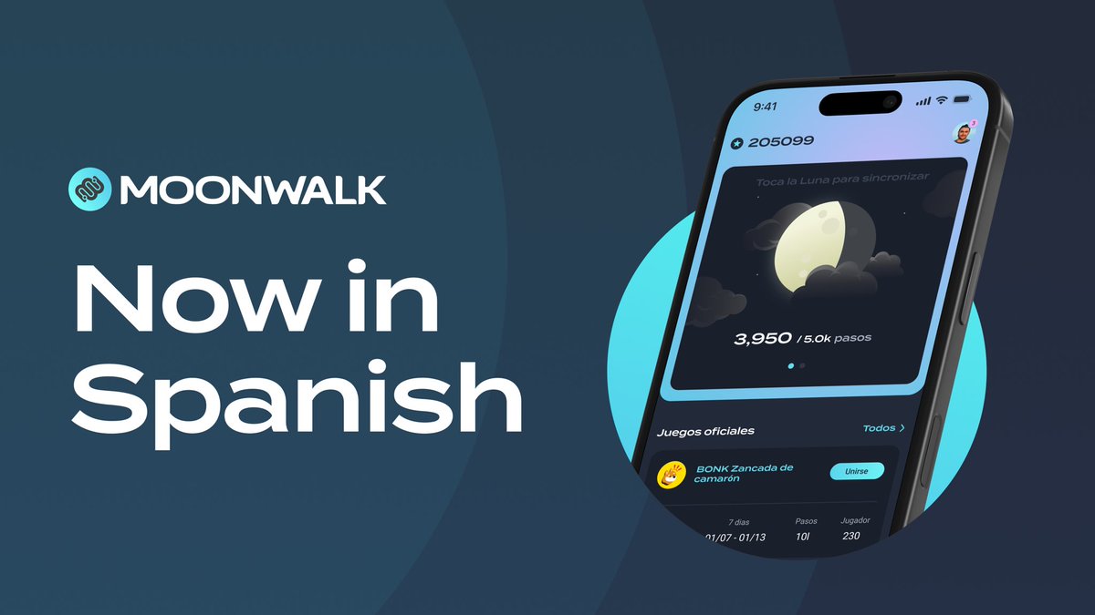 Health needs no translation… but apps do. Moonwalk now supports Spanish!

One more step toward keeping the world accountable to their fitness goals and having fun doing it.

Vamos! 🌓👟
