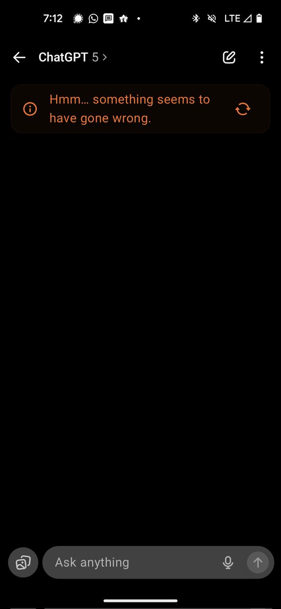 Long chats containing very difficult technical work simply vaporized once <a href="/ChatGPTapp/">ChatGPT</a> ChatGPT5 was released. Days and weeks of work, apparently lost forever.