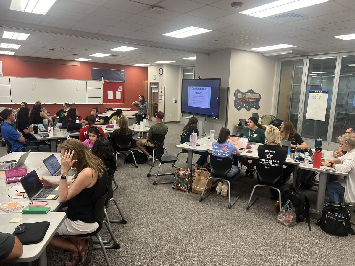 It’s a great morning to learn with the math team! <a href="/VistaRidgeHS/">Vista Ridge H.S.</a> #1LISD