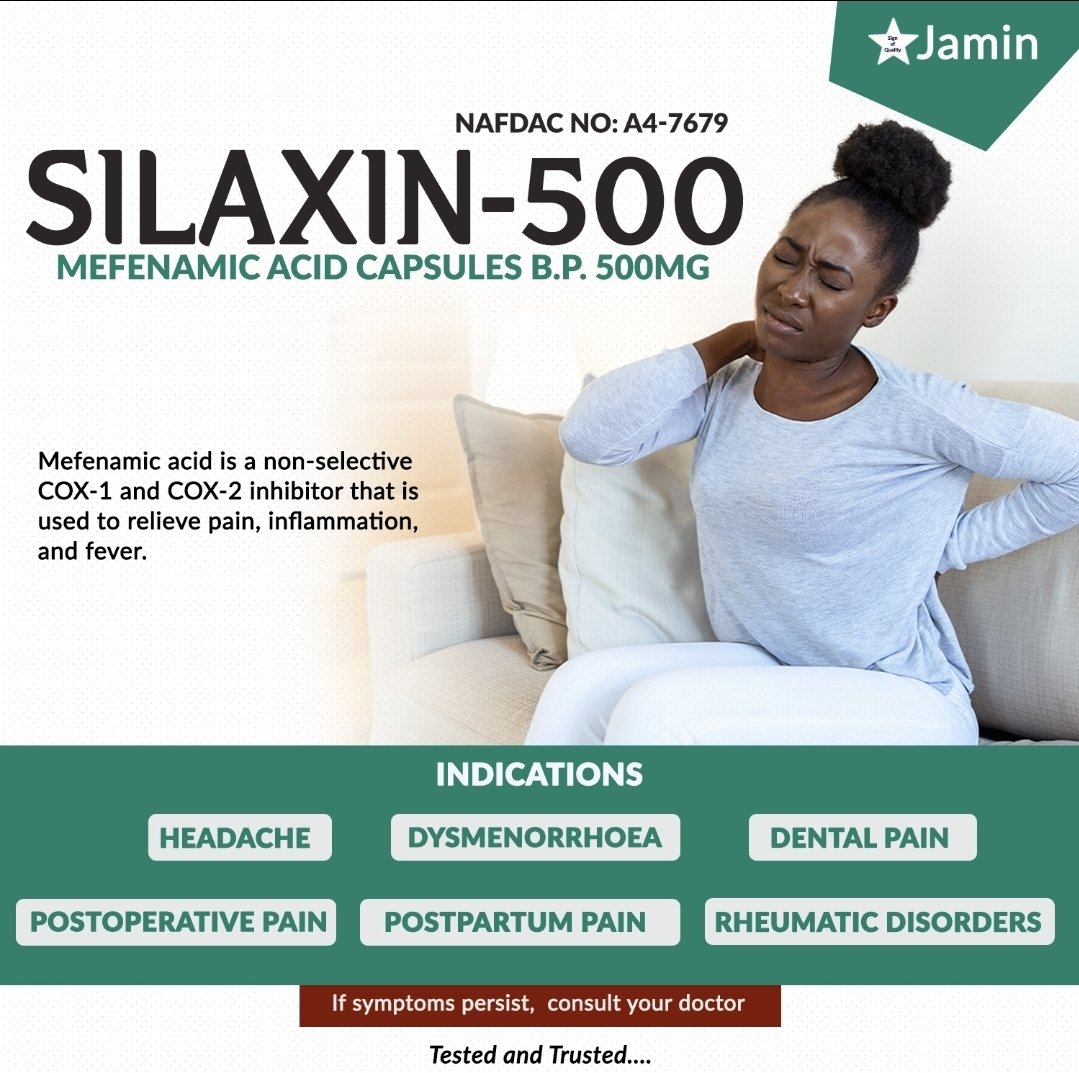 Jaminpharm's tweet photo. From cramps to headaches - SILAXIN-500 gets you moving again. https://t.co/V9xAgoPBbf