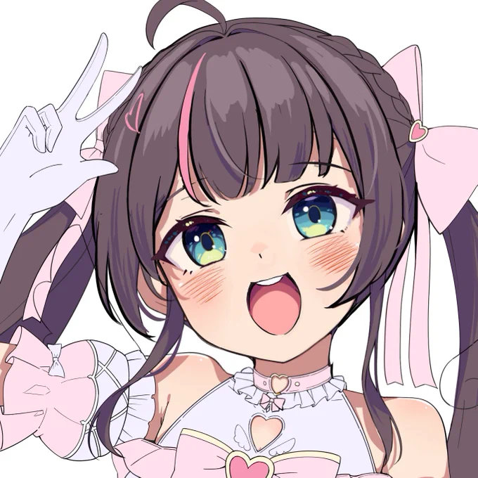 データがきえてしまったのでかき直してるお顔のラフ まつりちゃんの顔はとてもむずかし