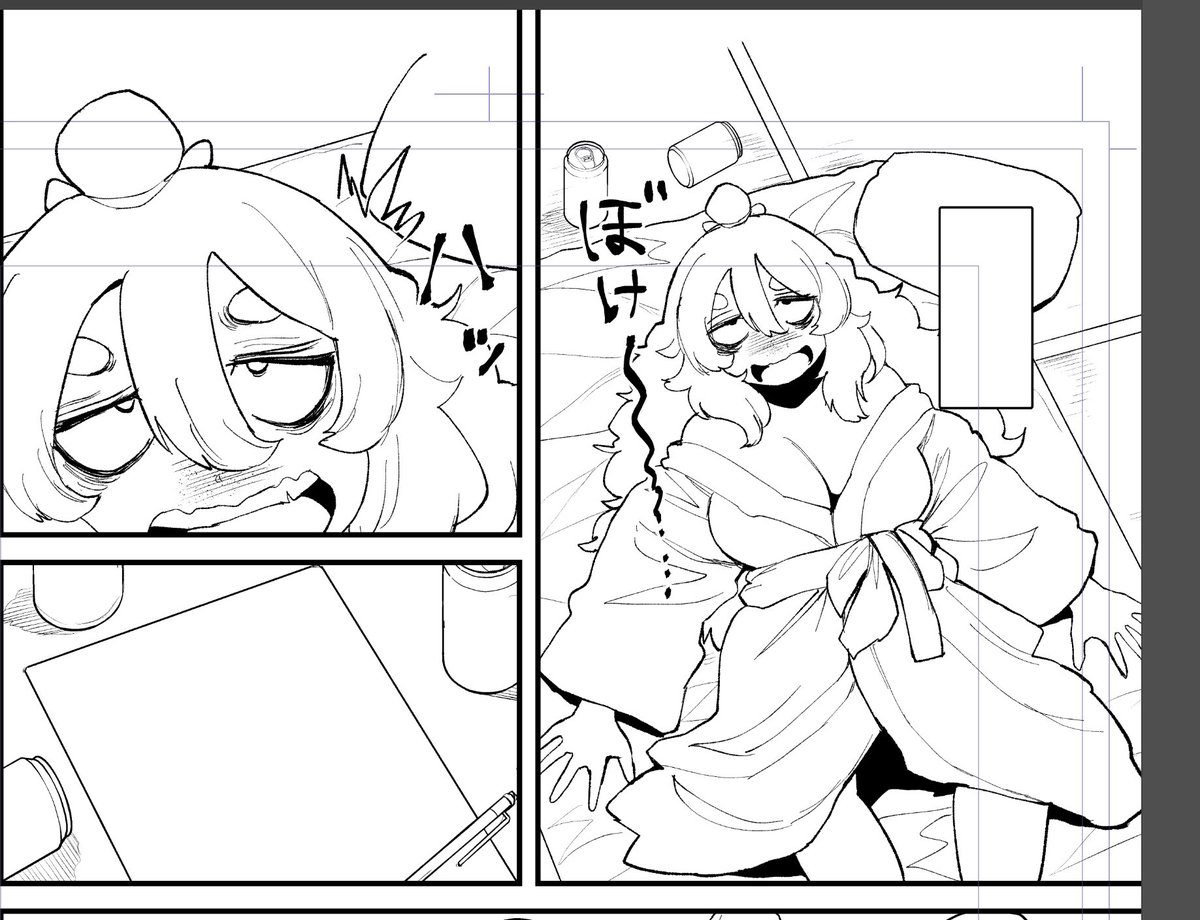 三白眼のキャラ描きやすくて好き。 