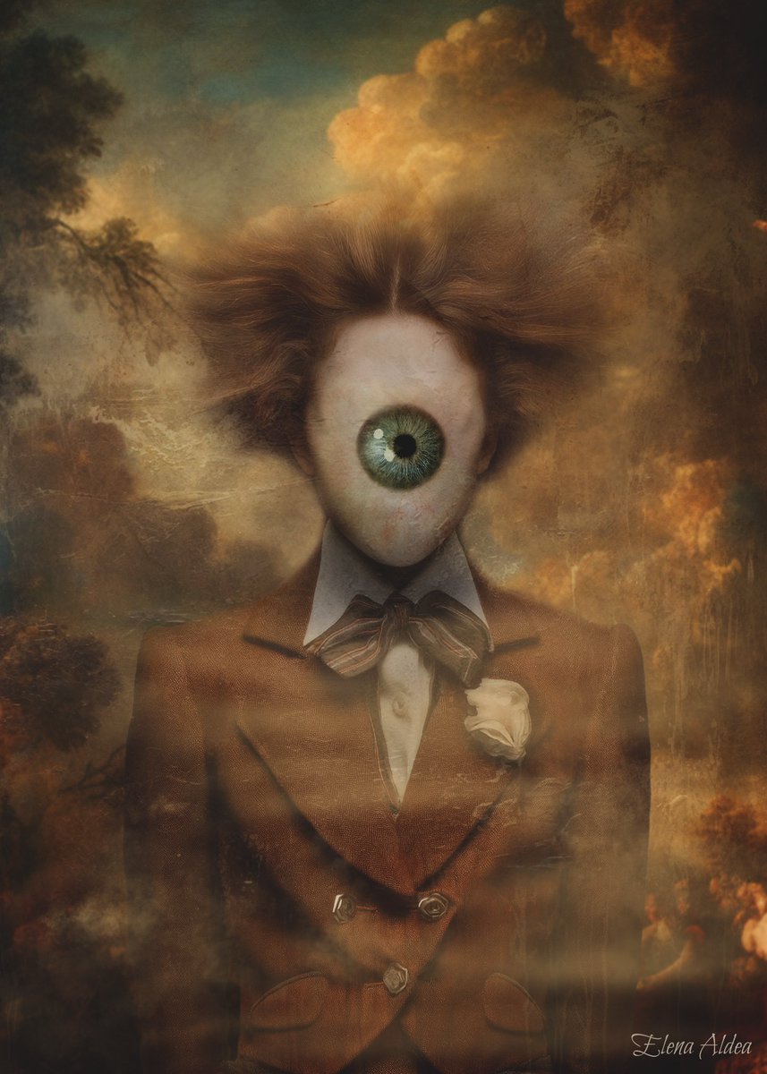 The Witness Within - an unblinking witness to hidden truths, where beauty and unease intertwine. It sees beyond masks, into the raw core of being — a gaze that both invites and unsettles.
#NFTVision_Art #VisionaryArt #SymbolicArt #Dreamscape #ArtCollectors #Rarible #FineArt