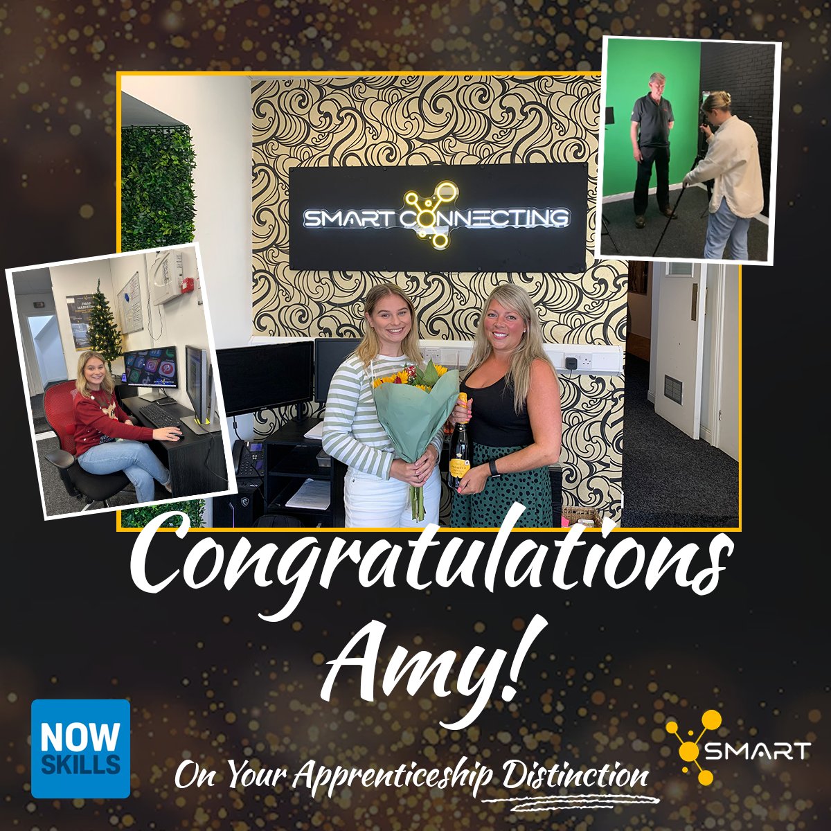 SMART Connecting (@smartconnectin) on Twitter photo Huge congratulations to Amy, our brilliant Content Creator at Smart Connecting, who has just received a distinction in her Level 3 Content Creator Apprenticeship with <a href="/NowSkillsIT/">Digital & IT Apprenticeships NW</a> !🌟
Well done, Amy!
#ContentCreator #ApprenticeshipSuccess #SmartConnecting #NowSkills #TeamSmart Huge congratulations to Amy, our brilliant Content Creator at Smart Connecting, who has just received a distinction in her Level 3 Content Creator Apprenticeship with <a href="/NowSkillsIT/">Digital & IT Apprenticeships NW</a> !🌟
Well done, Amy!
#ContentCreator #ApprenticeshipSuccess #SmartConnecting #NowSkills #TeamSmart