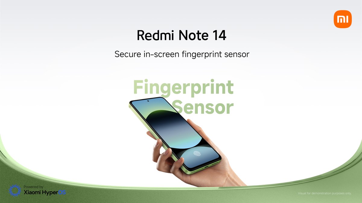 Xiaomi_Pakistan's tweet image. Unlock with a touch.
#RedmiNote14’s fingerprint sensor keeps your phone as unique as you are. 🌟

Buy now:
Xiaomi Sale: rb.gy/nmifd7
Mistore: urlzs.com/eo86u0
Corecart: tinyurl.com/3nc2s3p8
Daraz: tinyurl.com/5f6sham6