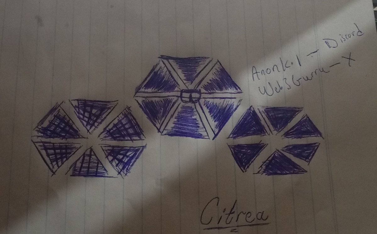 web3gurru's tweet image. Didn't have much color or imagination to do what others did. But with 4 minutes of hardwork and determination with my trusty bic pen , I finished my art.
3 logos with only one having the Bitcoin logo at the center.
@citrea_xyz
#bapps
#CitreaArt
#citrea