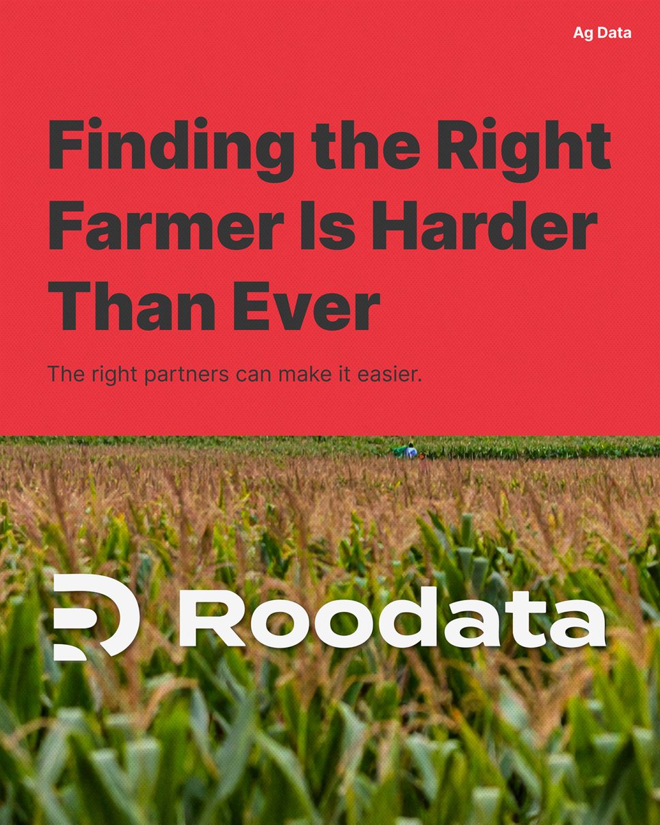 Finding farmers in a sea of data can feel like hunting for needles in haystacks. Especially when the data’s out of date, incomplete, or missing key decision-makers. That’s not just frustrating—it’s costly. But it doesn’t have to be with the right partner > bit.ly/4mxpIcH