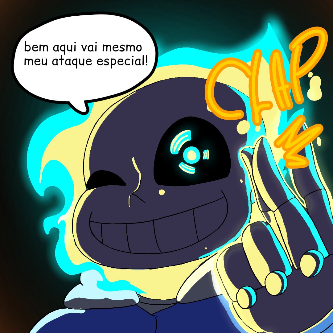UNI_J4CK's tweet image. E se o sans realmente tivesse um ataque especial 3/5 
#digitalart #desenhodigital #comic #tirinha