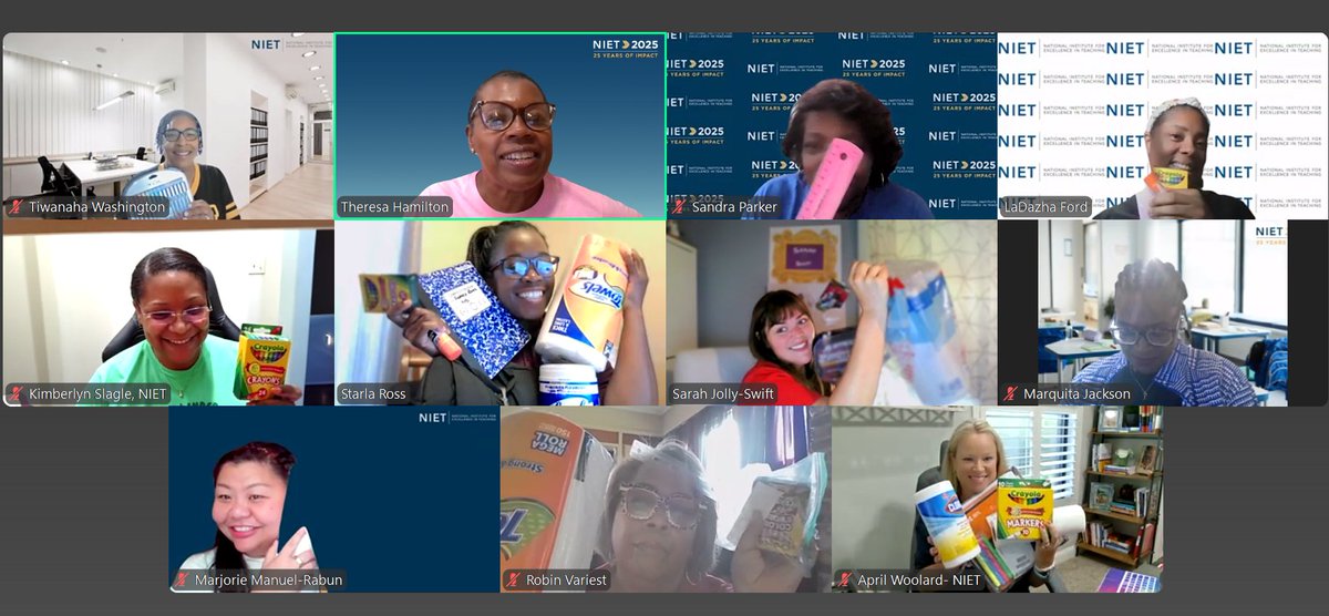 TheresaHamiton's tweet image. The School Supply Scavenger Hunt was real this morning. Winners were @SwiftStudy1 @AprilWoolard4  @NIETSRoss 
The @NIETteach Specialists were scurrying around looking for supplies. 
#BackToSchoolLearning
@ChristinaHulin