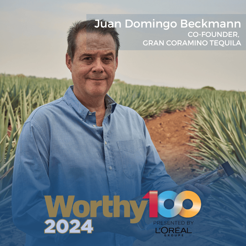 Juan Domingo Beckmann, co-founder of <a href="/grancoramino/">Gran Coramino Tequila</a> Tequila, pairs tradition with impact.

Through the Coramino Fund, 100+ Black and Latinx small businesses have received $10K grants—and the list keeps growing.

Cheers to progress! 🍹💼

#Worthy100 #SmallBusinessSupport