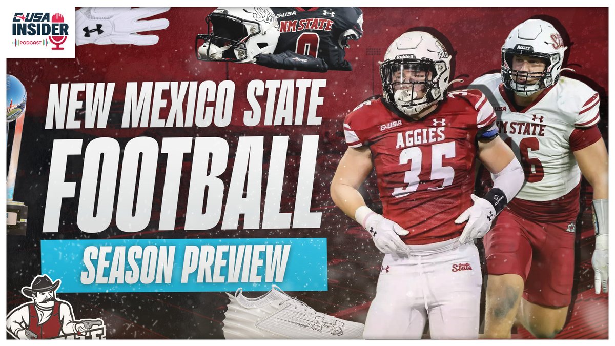 CUSA Insider (@cusainsiderpod) on Twitter photo 🚨🏈NEW POD ALERT🏈🚨
Our 5th football preview episode is all about <a href="/NMStateFootball/">New Mexico State Football</a>. Check out our exclusive interviews featuring:
<a href="/youngpbp/">Adam Young</a>
HC <a href="/Coach_TSanchez/">Coach Tony Sanchez</a>
QB <a href="/fife_logan/">Logan Fife</a>
LB <a href="/tvler_1/">Tyler Martinez</a>
Watch: youtu.be/cO9gO2cPZ6I
#NoLimitsOnUs 🚨🏈NEW POD ALERT🏈🚨
Our 5th football preview episode is all about <a href="/NMStateFootball/">New Mexico State Football</a>. Check out our exclusive interviews featuring:
<a href="/youngpbp/">Adam Young</a>
HC <a href="/Coach_TSanchez/">Coach Tony Sanchez</a>
QB <a href="/fife_logan/">Logan Fife</a>
LB <a href="/tvler_1/">Tyler Martinez</a>
Watch: youtu.be/cO9gO2cPZ6I
#NoLimitsOnUs