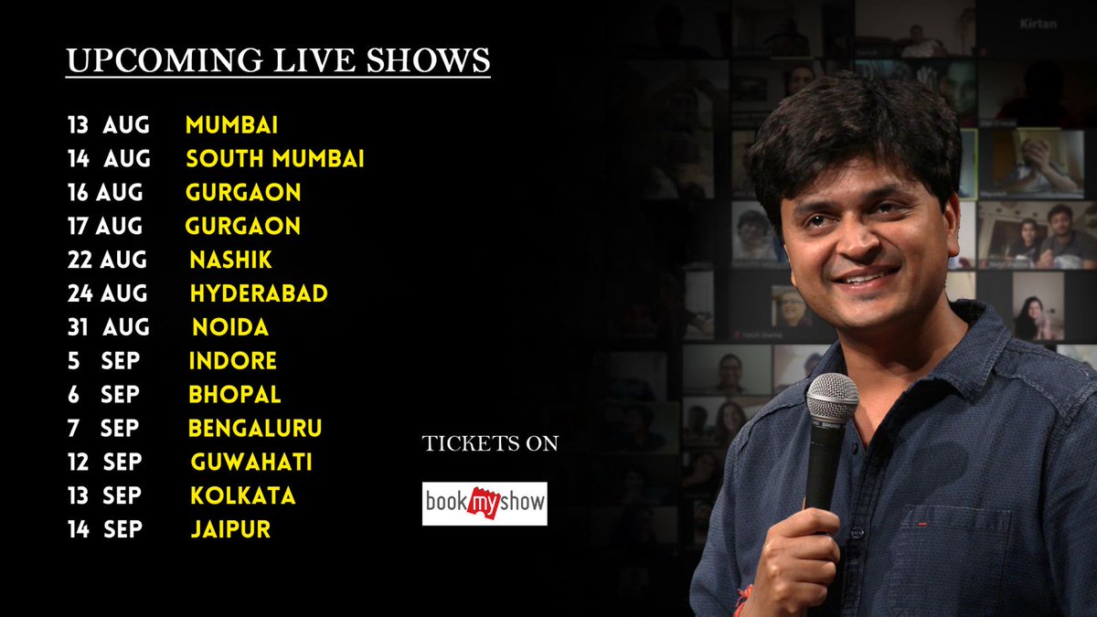 UPCOMING INDIA SHOWS linktr.ee/humorouslyyour…