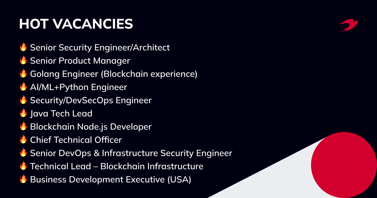 IdeaSoft.io (@io_ideasoft) on Twitter photo We're hiring! π₯
π Check all vacancy details on our website: ideasoft.io/careers/
πΌ Send your CV to career@ideasoft.io and join the team of like-minded people! Let's roll the future together!
#hiring #web3jobsΒ #remotejobs We're hiring! π₯
π Check all vacancy details on our website: ideasoft.io/careers/
πΌ Send your CV to career@ideasoft.io and join the team of like-minded people! Let's roll the future together!
#hiring #web3jobsΒ #remotejobs
