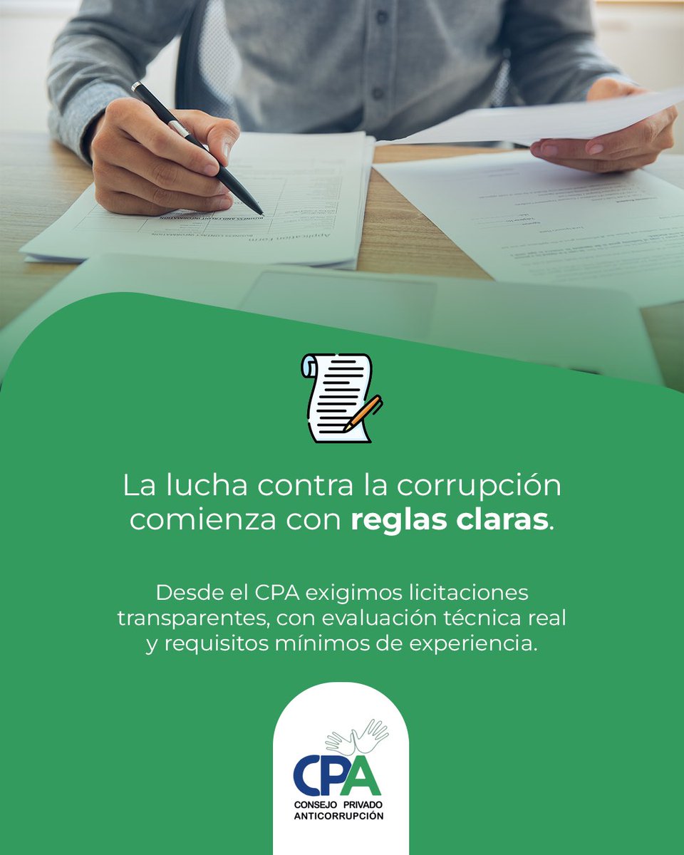 En el Perú, empresas formales pierden licitaciones frente a otras sin experiencia ni sustento técnico. 

Desde el @CPA exigimos filtros reales, transparencia y respeto por las que sí invierten.

#Licitaciones #CPA #GestiónPública #Anticorrupción