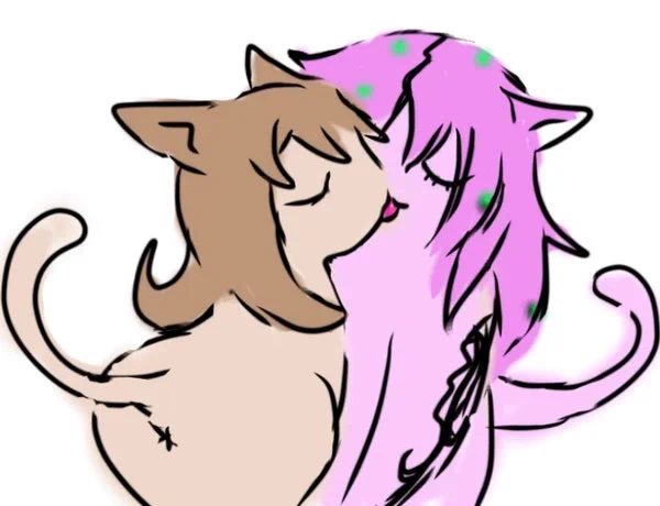 ボスドピとディアドナの猫絵 #世界猫の日 #8月8日は世界猫の日 #jjba #jjbafanart #diadop #diadona