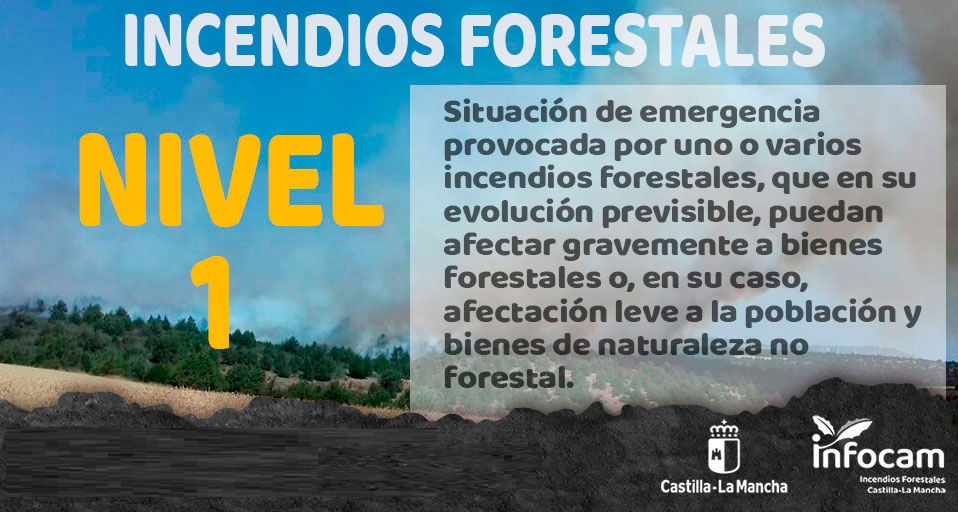 ➡️ACTUALIZACIÓN
▶️#IFNavalucillos en #Toledo pasa a Situación Operativa Nivel 1⃣ debido al corte de carretera CM-4155 entre KM 16-24 por afección de humo. En la zona #INFOCAM de <a href="/gobjccm/">Gobierno de Castilla-La Mancha</a> con:

🚨Nivel 1
🚁 3 medios aéreos
🚚 15 medios terrestres
👥 81 efectivos #BBFF #AAMM