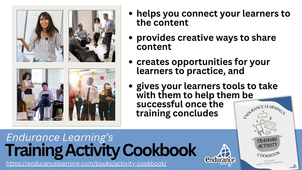 soapboxify's tweet image. "What I loved about the cookbook is that it has simple and actionable content, and it really relates to the #instructionaldesign process that we teach our credentialed trainers."
What #EarlyChildhoodTraining experts like about our free resource: endurancelearning.com/blog/activitie…