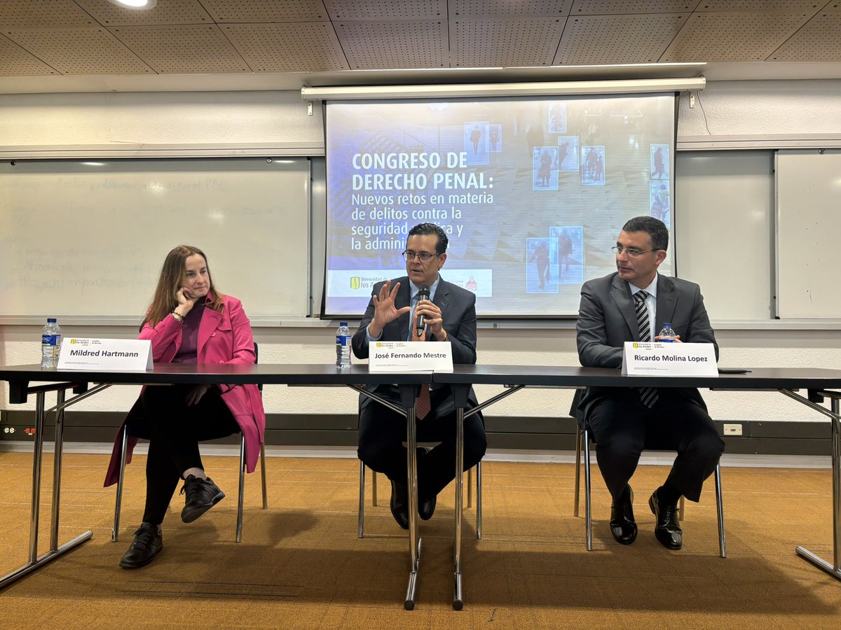 Todo un placer haber participado en nuestro Congreso de Derecho penal: Nuevos retos en materia de delitos contra la seguridad pública y la administración de <a href="/UniandesDerecho/">UniandesDerecho</a> <a href="/Uniandes/">Uniandes</a>