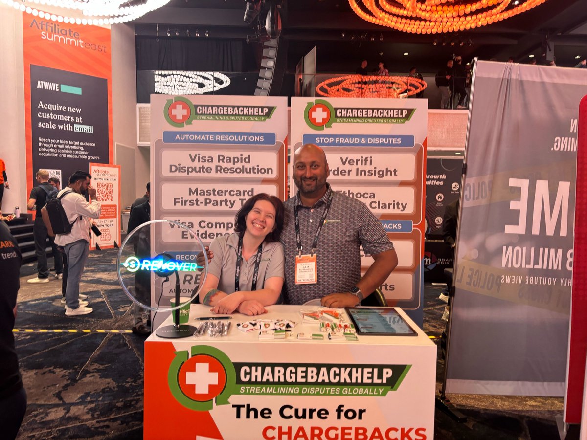 Chargeback_Help's tweet image. 🦸 Not all heroes wear capes. Some just prevent chargebacks. We took ‘Gotham’ by storm at @affiliatesummit East. Our crew of Raja, Adam, Violet and Dwayne were thrilled to connect with affiliate marketing leaders. Thank you to the Affiliate Summit team!
#ASE2025 #Affiliate