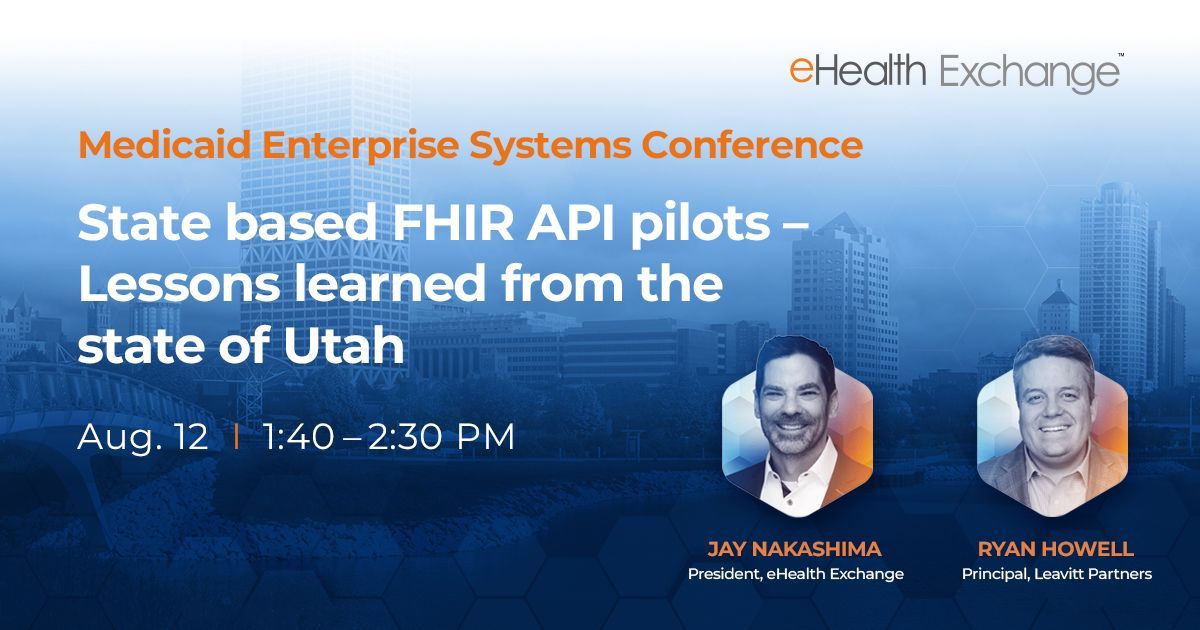Join Jay Nakashima and Ryan Howells at the upcoming #MESC2025 as they share insights from one of the most ambitious FHIR API initiatives in the country.

📍 Session: CMS-0057 State-Based FHIR API Pilots – Lessons Learned from the State of Utah
🗓 Tuesday, August 12
🕐 1:40 PM