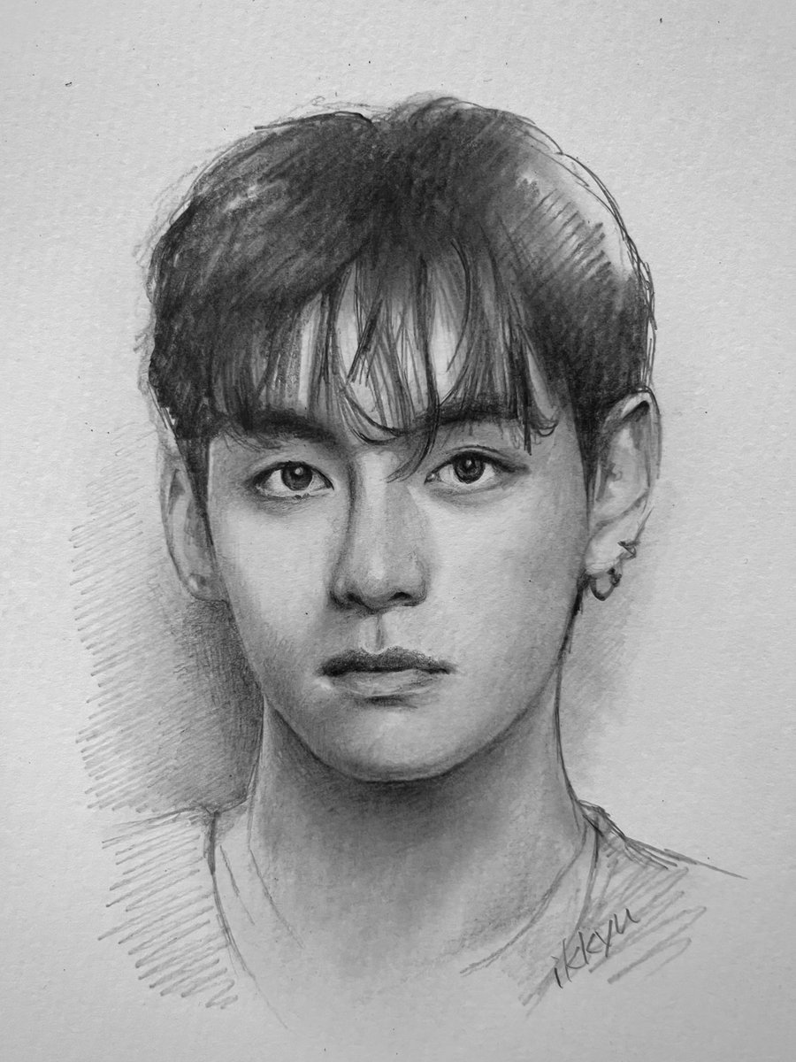 #Pencildrawing 
#鉛筆画
#BTSV
#テテ
#KimTaehyung