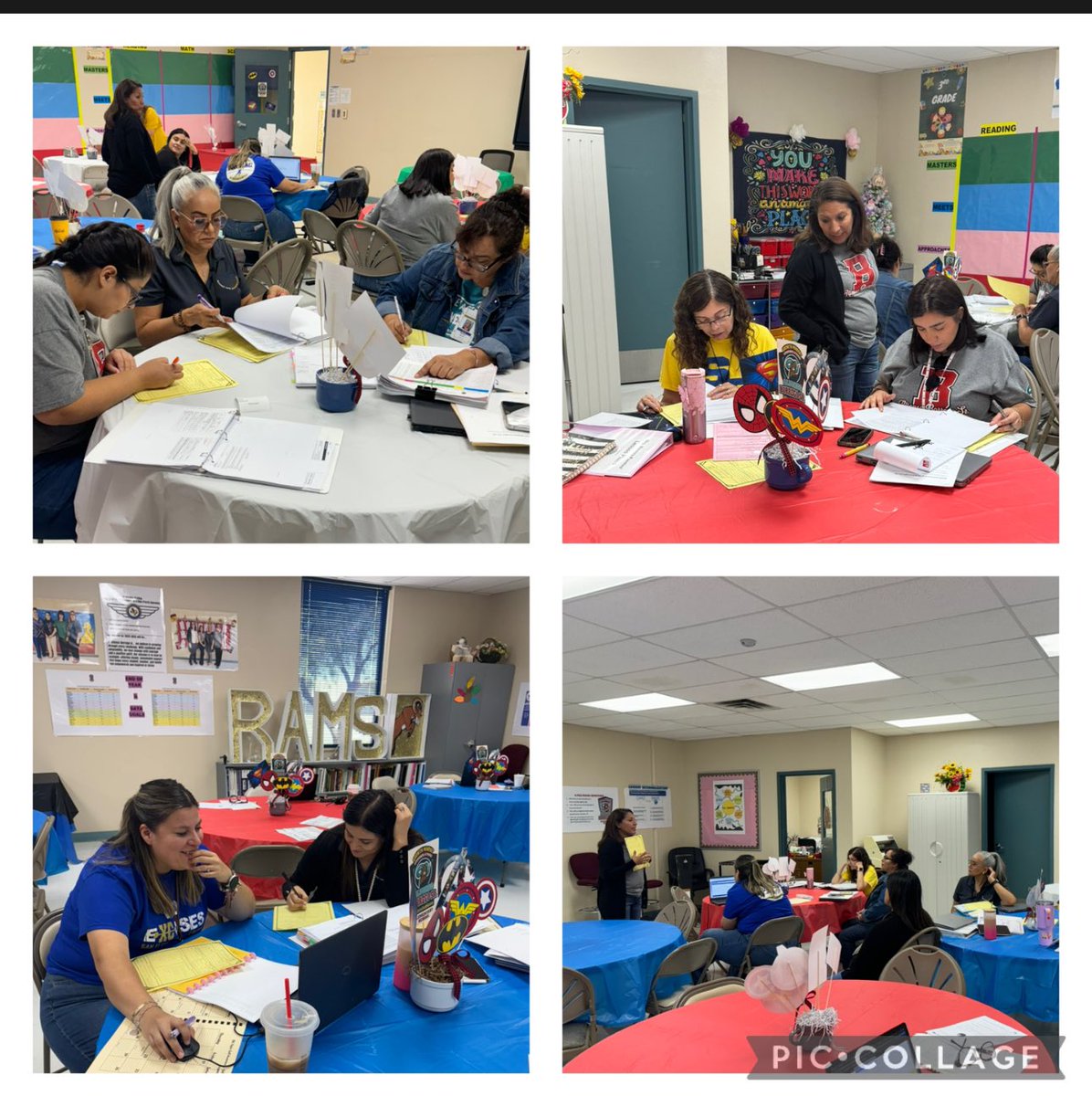 Engaged in a deep dive into SPED accommodations this morning-highly productive PLCs! #RamsOnMission #SanEliManoAMano