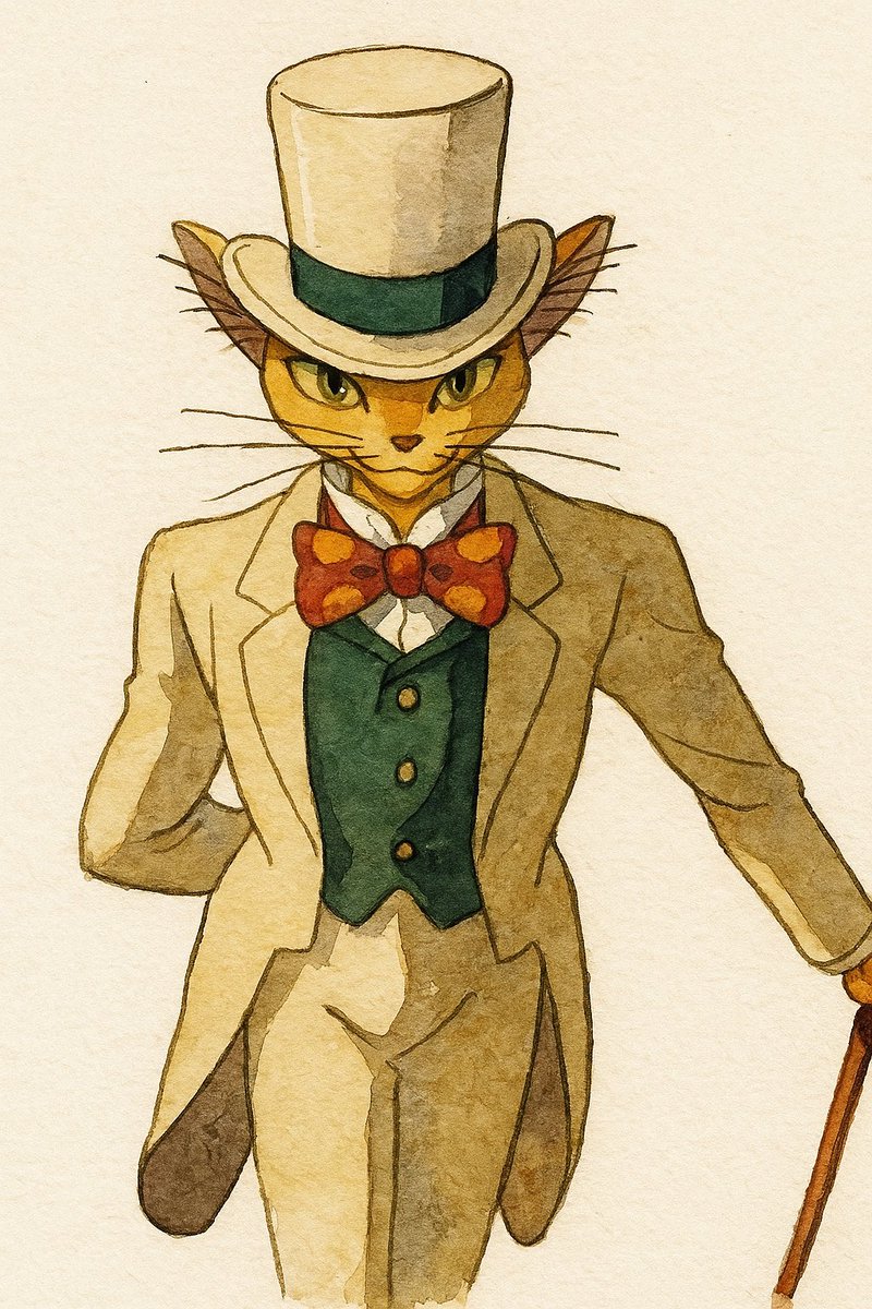 #世界猫の日 なので男爵を✍