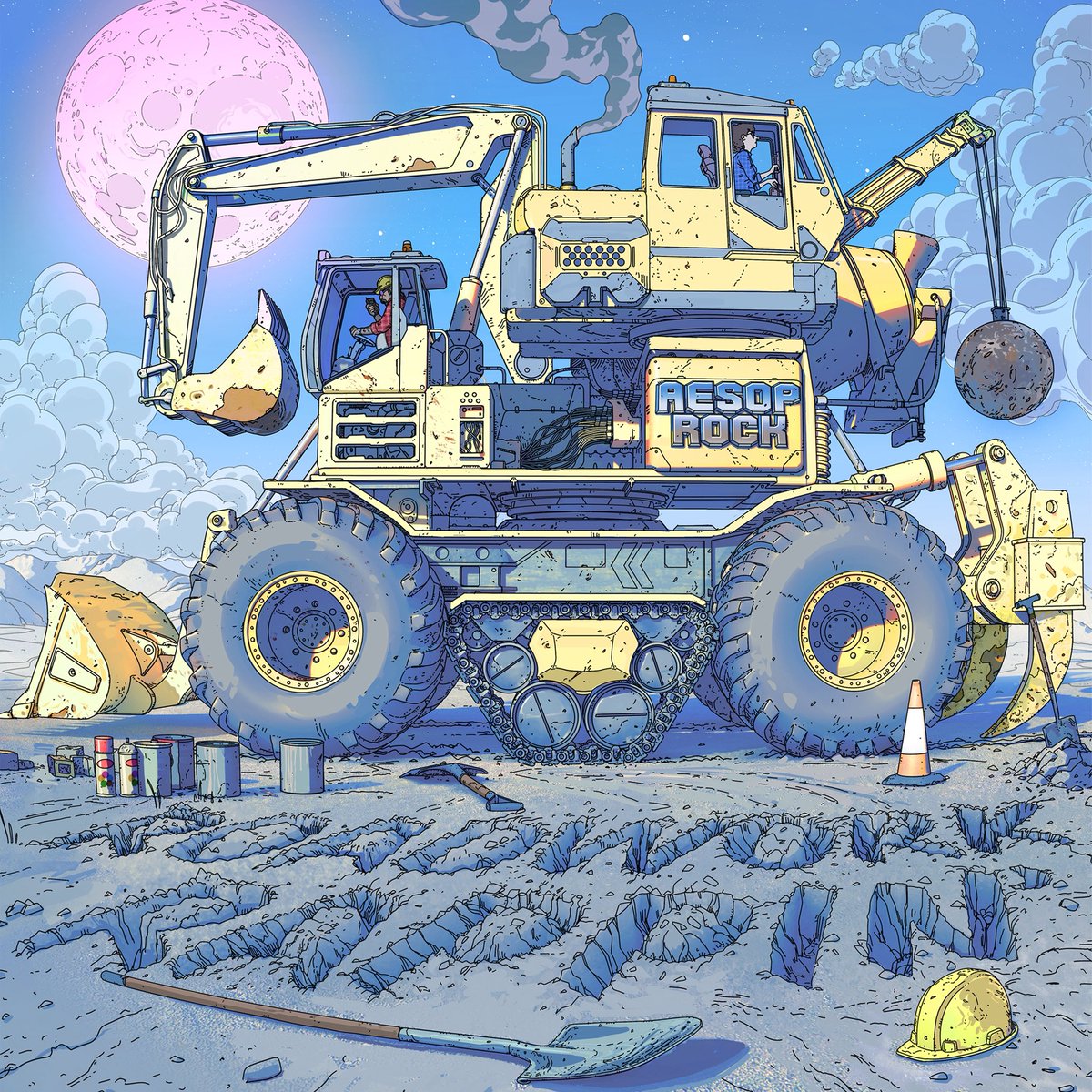🚜 Roadwork Rappin’ 🚜
Artwork by @elcoro36
New song + music video out now!

🎧 rse.lnk.to/RoadworkRappin