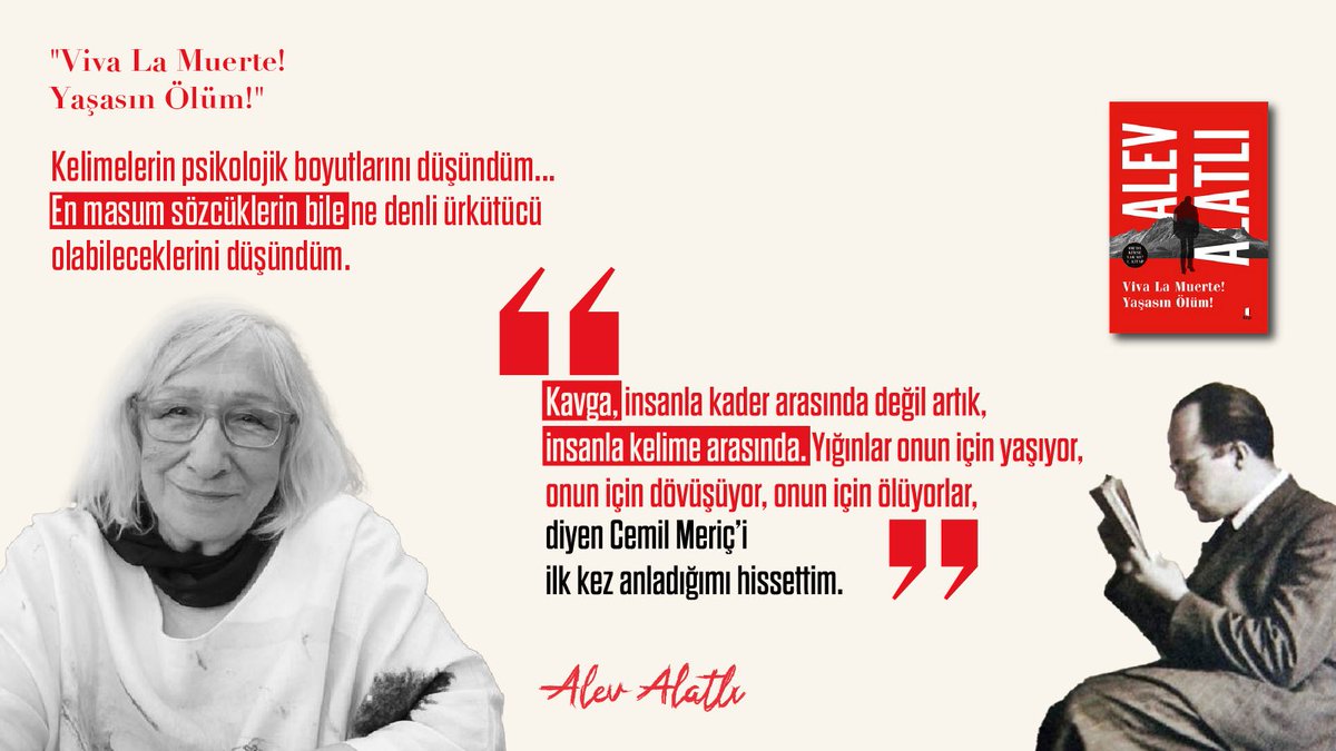 Kelimelerin psikolojik boyutlarını düşündüm... En masum sözcüklerin bile ne denli ürkütücü olabileceklerini düşündüm.

“Kavga, insanla kader arasında değil artık, insanla kelime arasında. Yığınlar onun için yaşıyor, onun için dövüşüyor, onun için ölüyorlar,” diyen Cemil Meriç’i