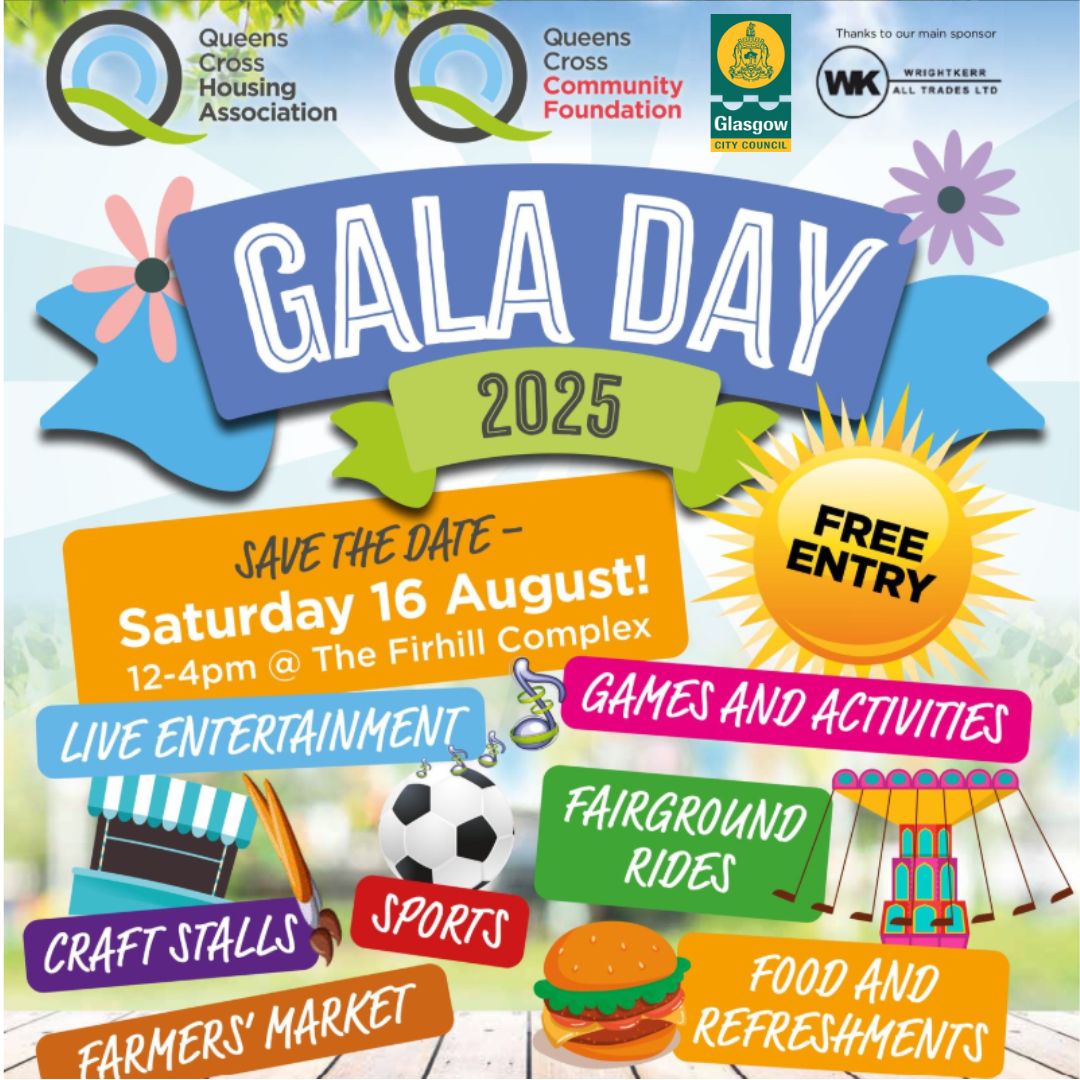 Just over a week to go until our Gala Day 🐝

Featuring fairground rides, music, games and activities, farmers' market, craft stalls, tasty food and much more 🎉

📅 Saturday 16 August, 12-4pm
📍 The Firhill Complex, Hopehill Road