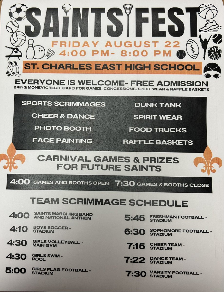 SaintsFest is 2 weeks from today!!! Join us to kick off the year with this FAN-tasting Community event!!