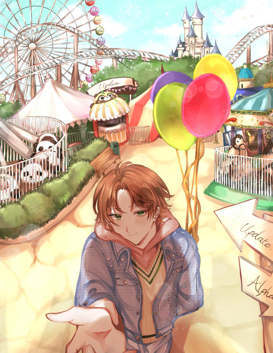 うらたさん誕生日おめでとうございます！
うらたさんにとって幸せな一年となりますように🎠✩

#うらたぬき誕生祭2025
#うらたぬ王国の美術館