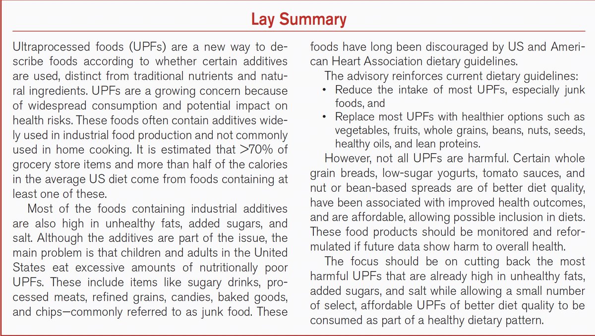 EricTopol's tweet photo. 'The skinny' on ultraprocessed foods, @American_Heart 
https://t.co/VIQnlmdKsz @CircAHA https://t.co/yZxejrjYNc