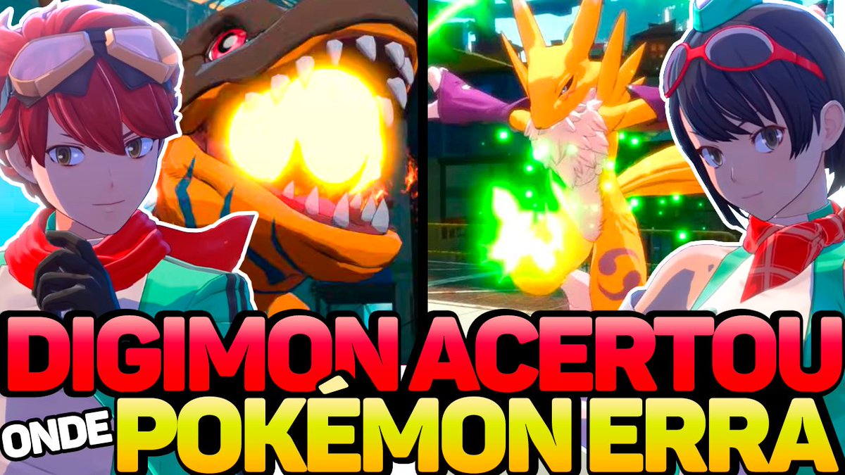 Mestre Pokémon reagindo e conhecendo o novo Digimon: youtube.com/watch?v=_xPoru…