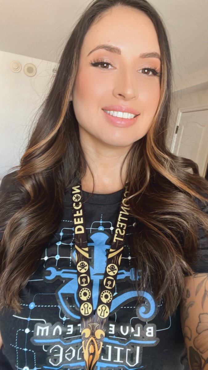 sapphireinfosec's tweet image. Volunteering at the Venator Aurum
challenge. Come check it out at @BlueTeamVillage 

The Venator  Autum challenge that takes players through cryptography, code-breaking, and physical security challenges in a thrilling labyrinth of mysteries.

Also come say Hello!